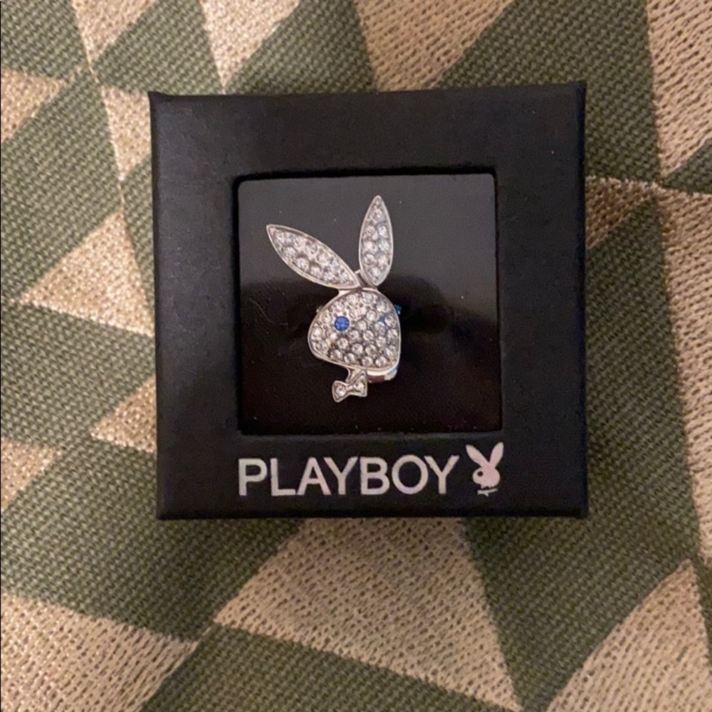 Swarovski Crystal Playboy Bunny Ring